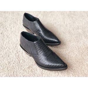 ASH Black Leather Ankle Boots/Booties